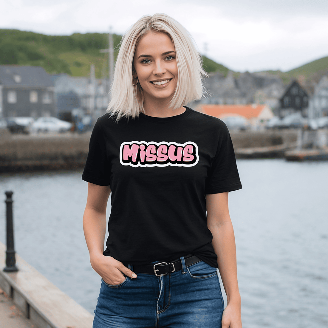 "Missus" Graffiti T-Shirt - Newfinese Please