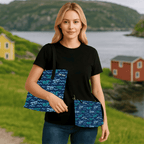 "Newfinese Greetings" on the Water Tote