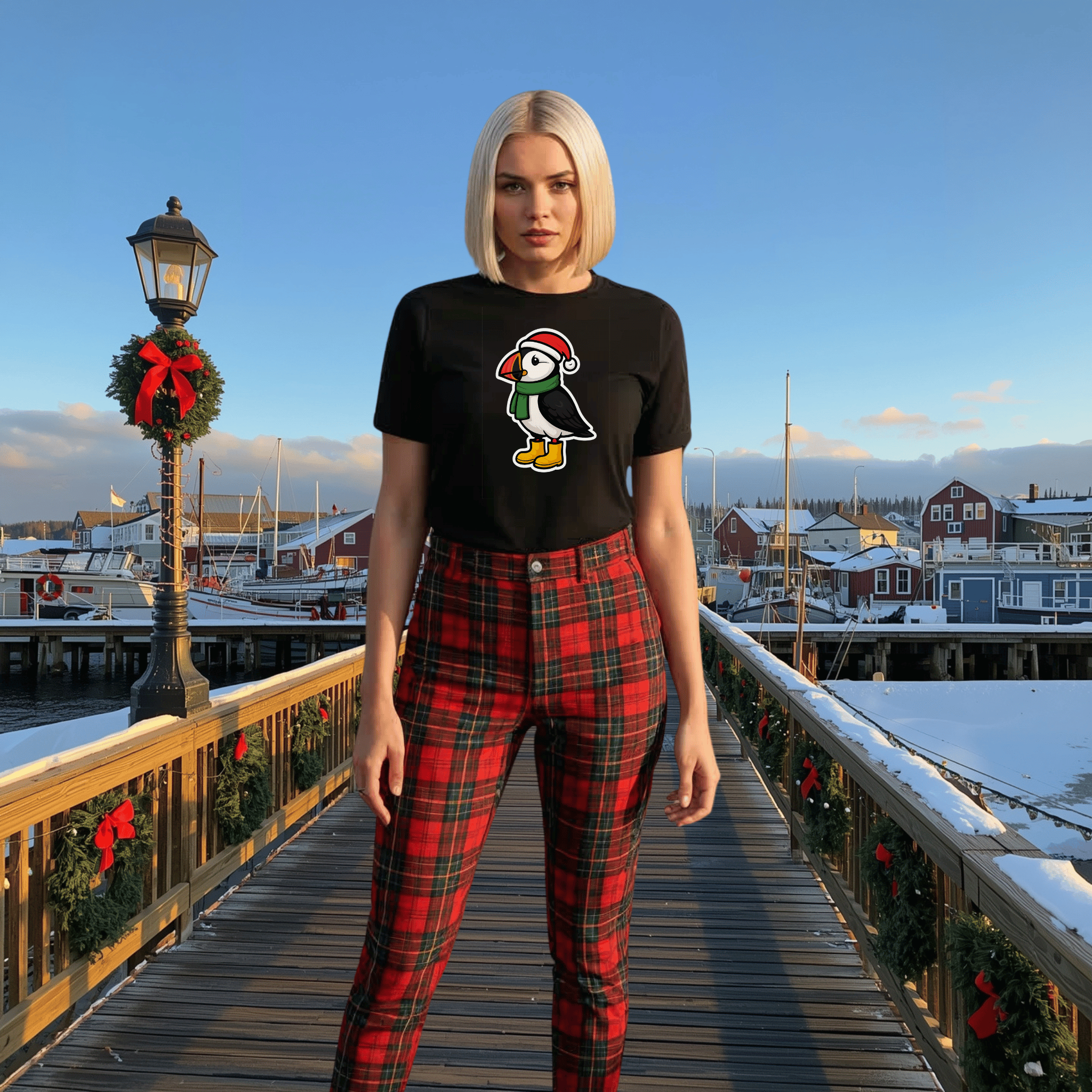 Christmas Puffin T-Shirt