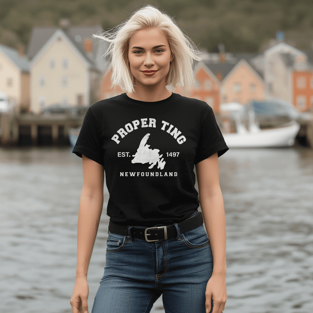 "Proper Ting" Newfoundland Est. 1497 T-Shirt