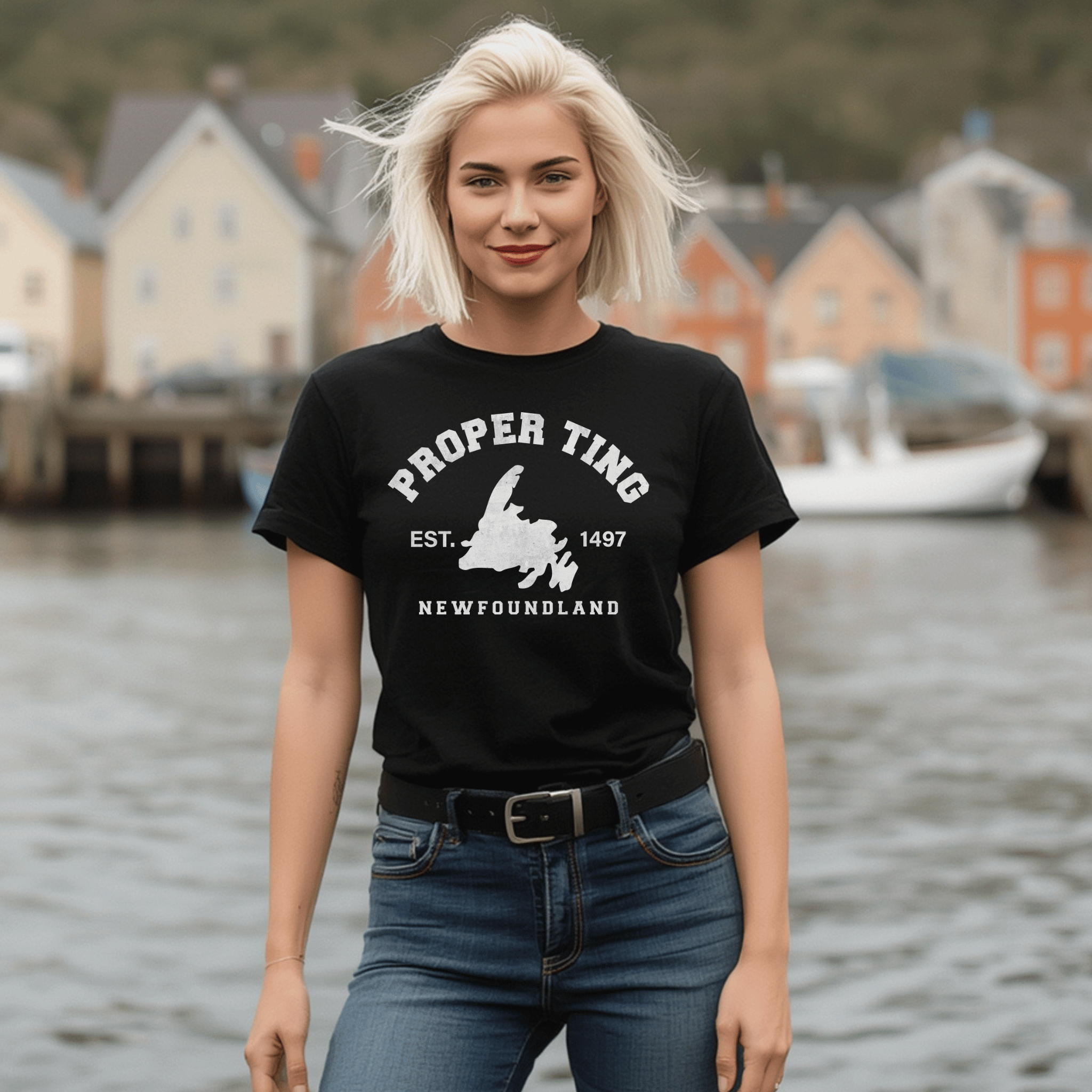 "Proper Ting" Newfoundland Est. 1497 T-Shirt