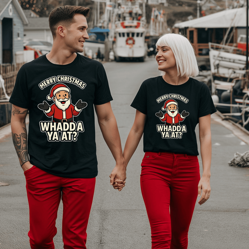 Merry Christmas "Whadda Ya At" T-Shirt
