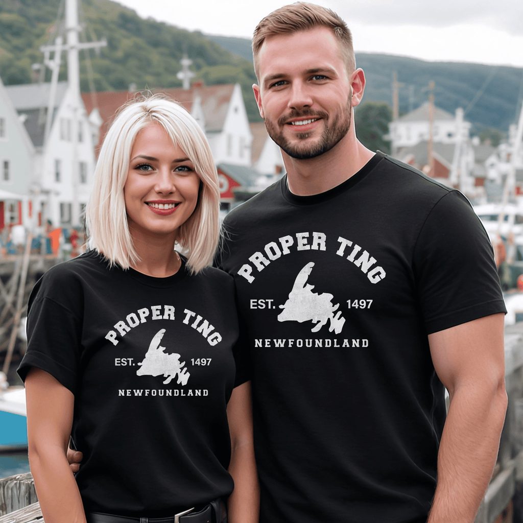 "Proper Ting" Newfoundland Est. 1497 T-Shirt