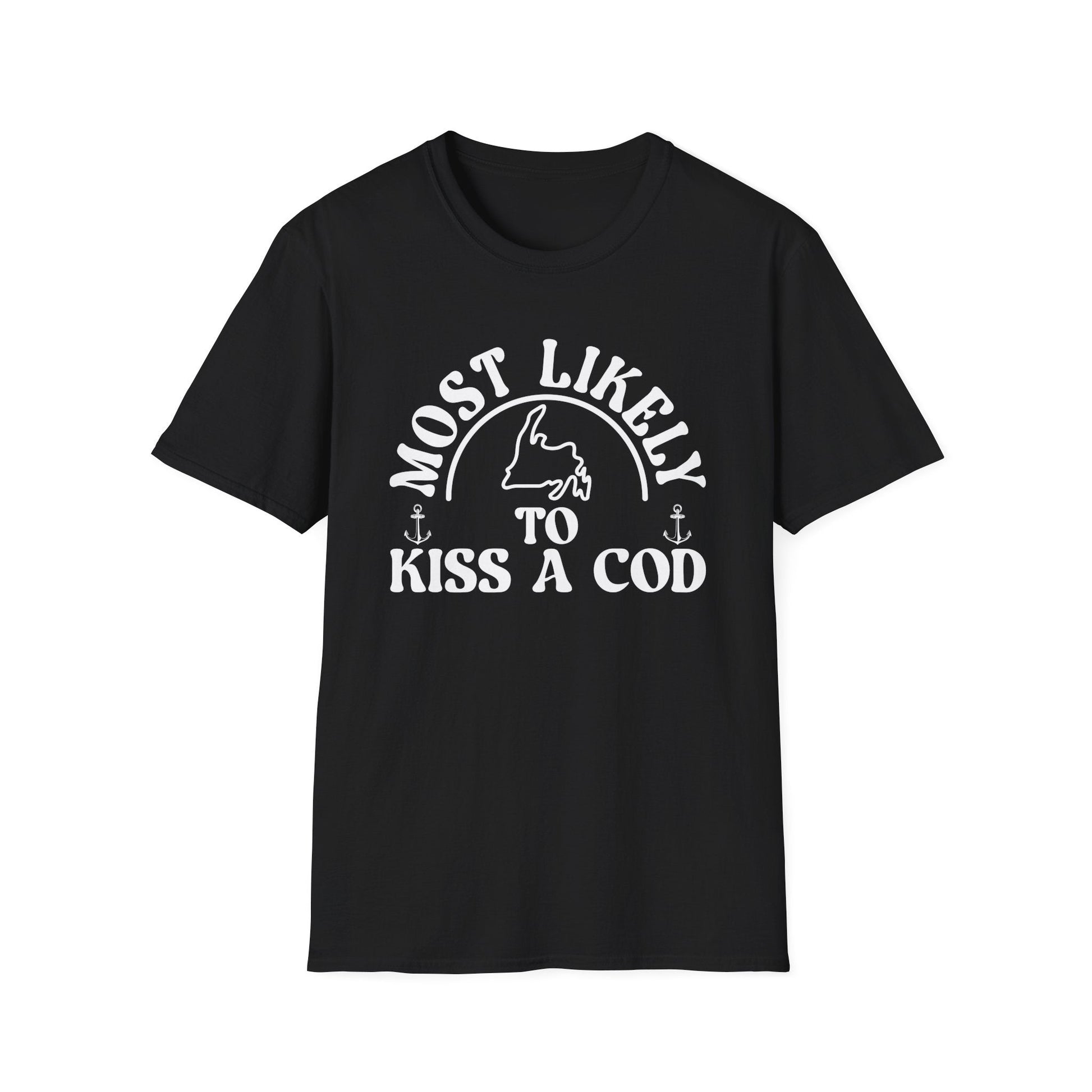 "Most Likely to Kiss a Cod" T-Shirt - Newfinese Please