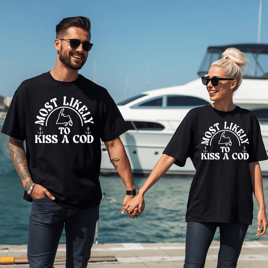 "Most Likely to Kiss a Cod" T-Shirt - Newfinese Please