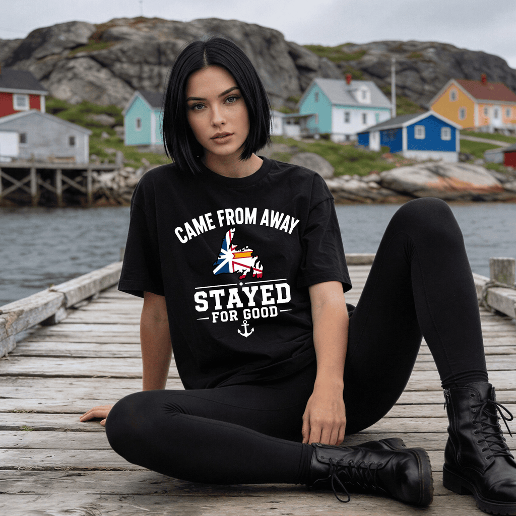 "Came From Away, Stayed For Good" Tee — Newfoundland Collection