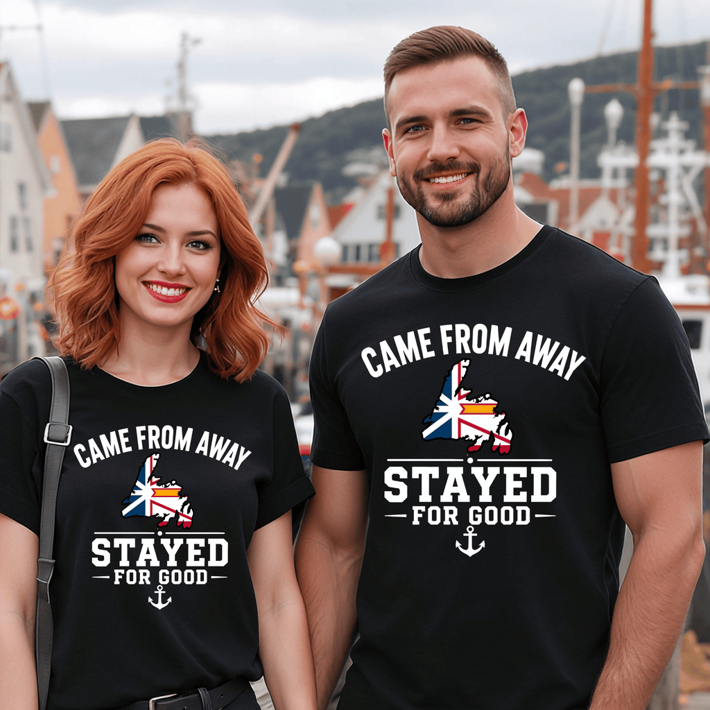 "Came From Away, Stayed For Good" Tee — Newfoundland Collection