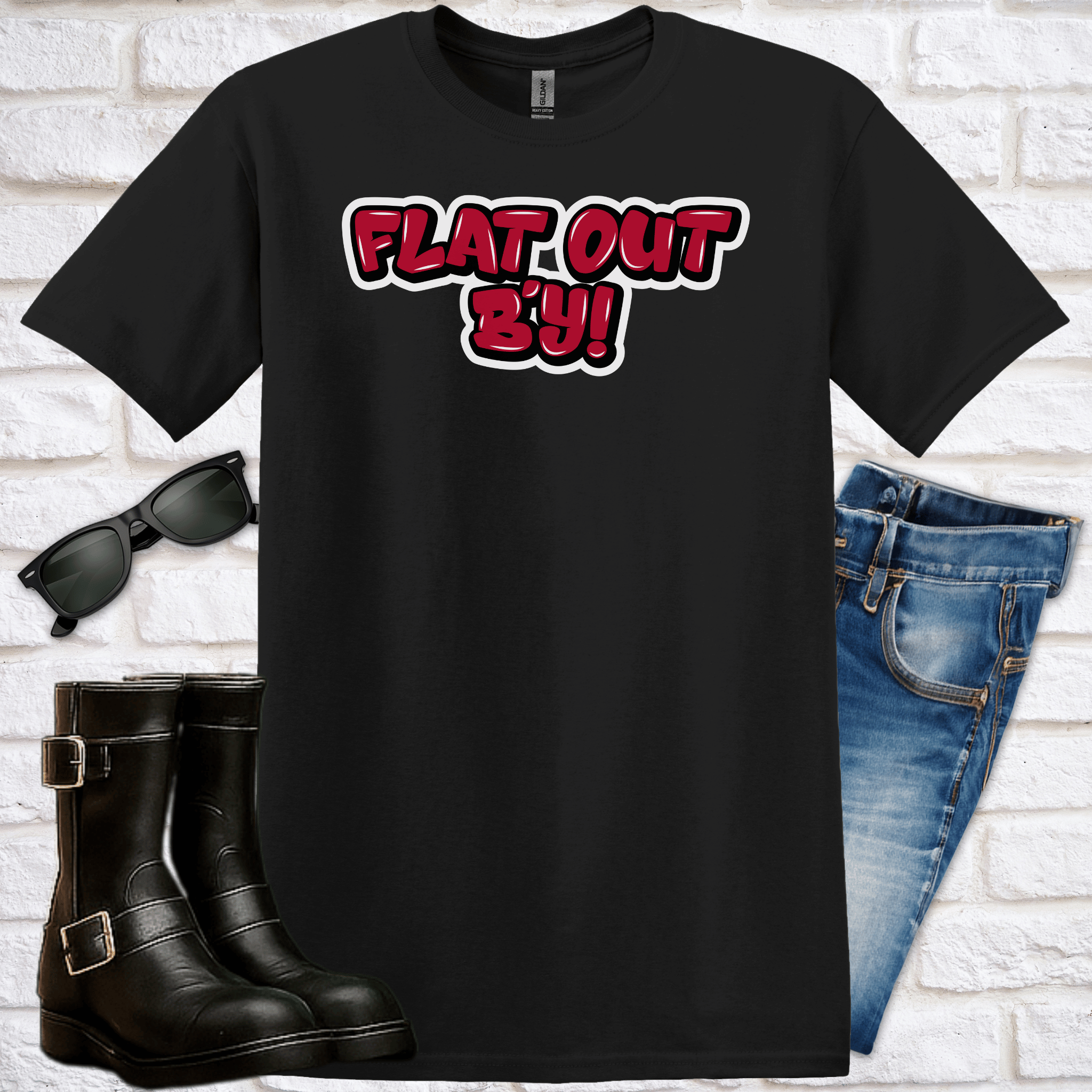 "Flat Out B'y" Graffiti T-Shirt