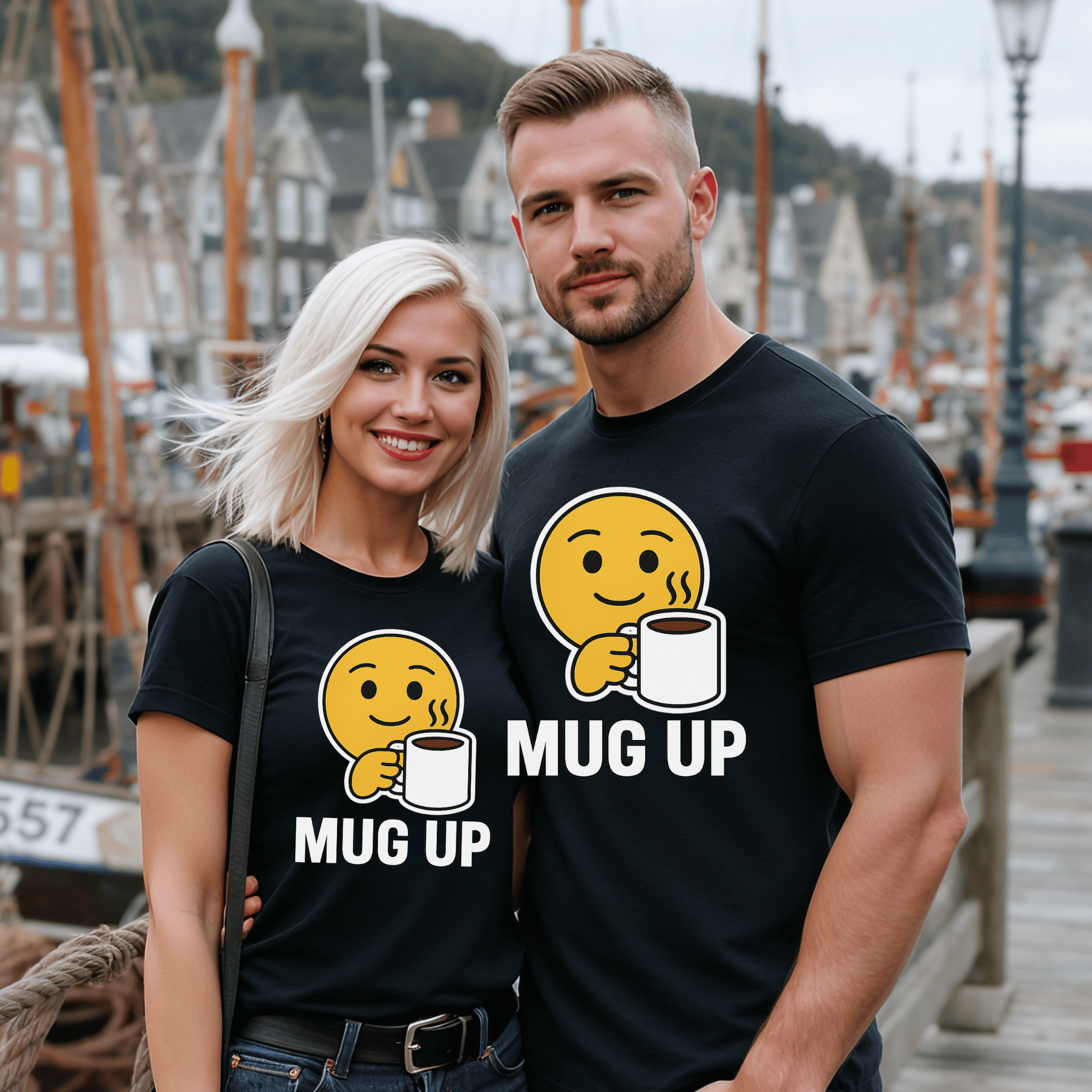 Mug Up Emoji T-Shirt - Newfinese Please
