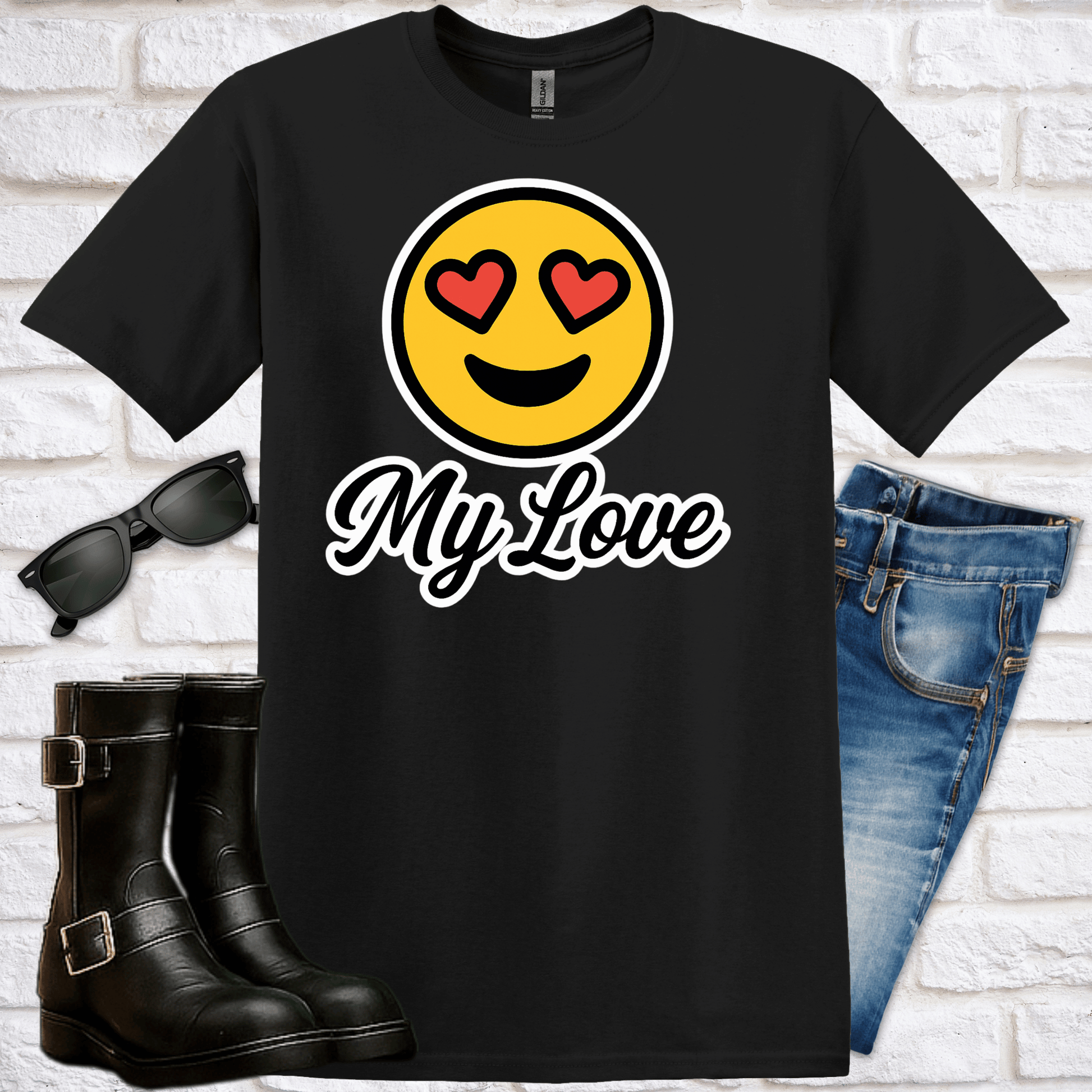 "My Love" Emoji T-Shirt - Newfinese Please