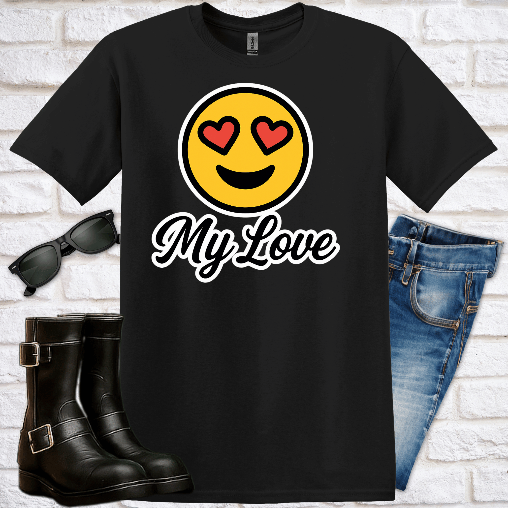 "My Love" Emoji T-Shirt - Newfinese Please