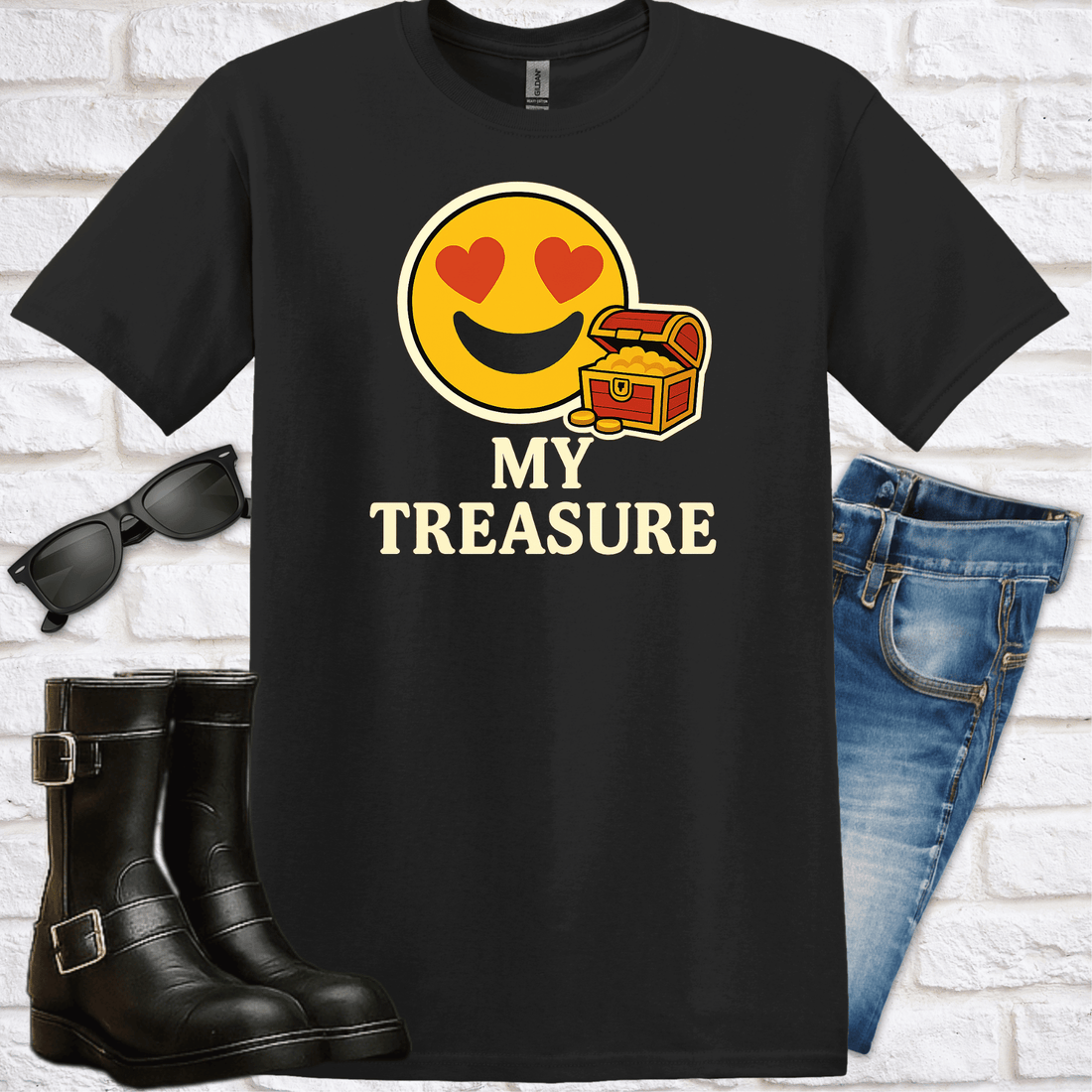 "My Treasure" Emoji T-Shirt - Newfinese Please