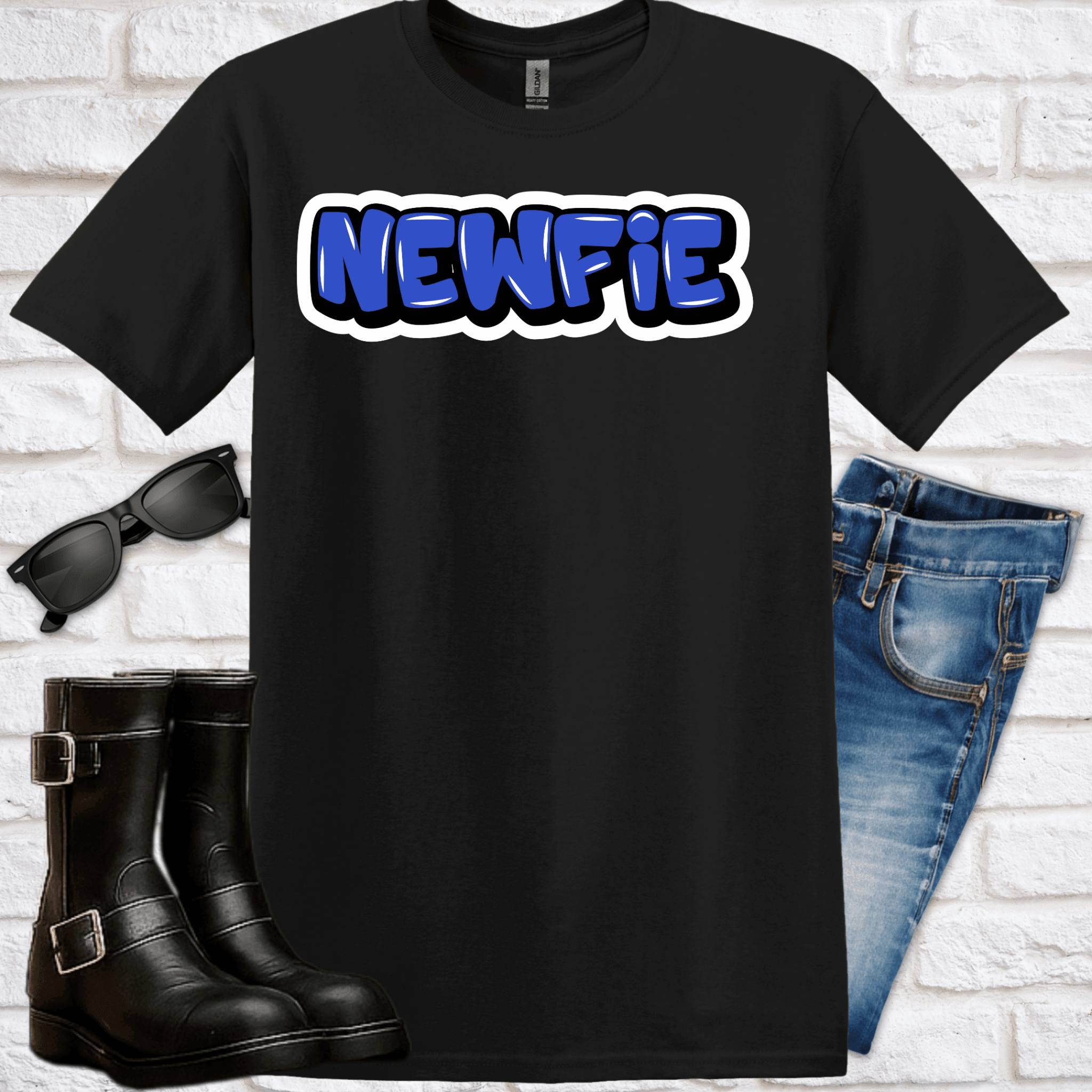 "Newfie" Graffiti T-Shirt - Newfinese Please