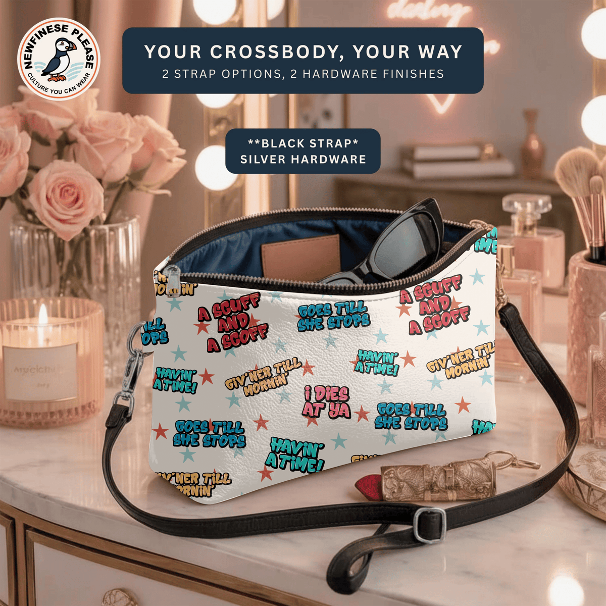 Newfinese Havin' A Time Crossbody - Newfineseplease.ca