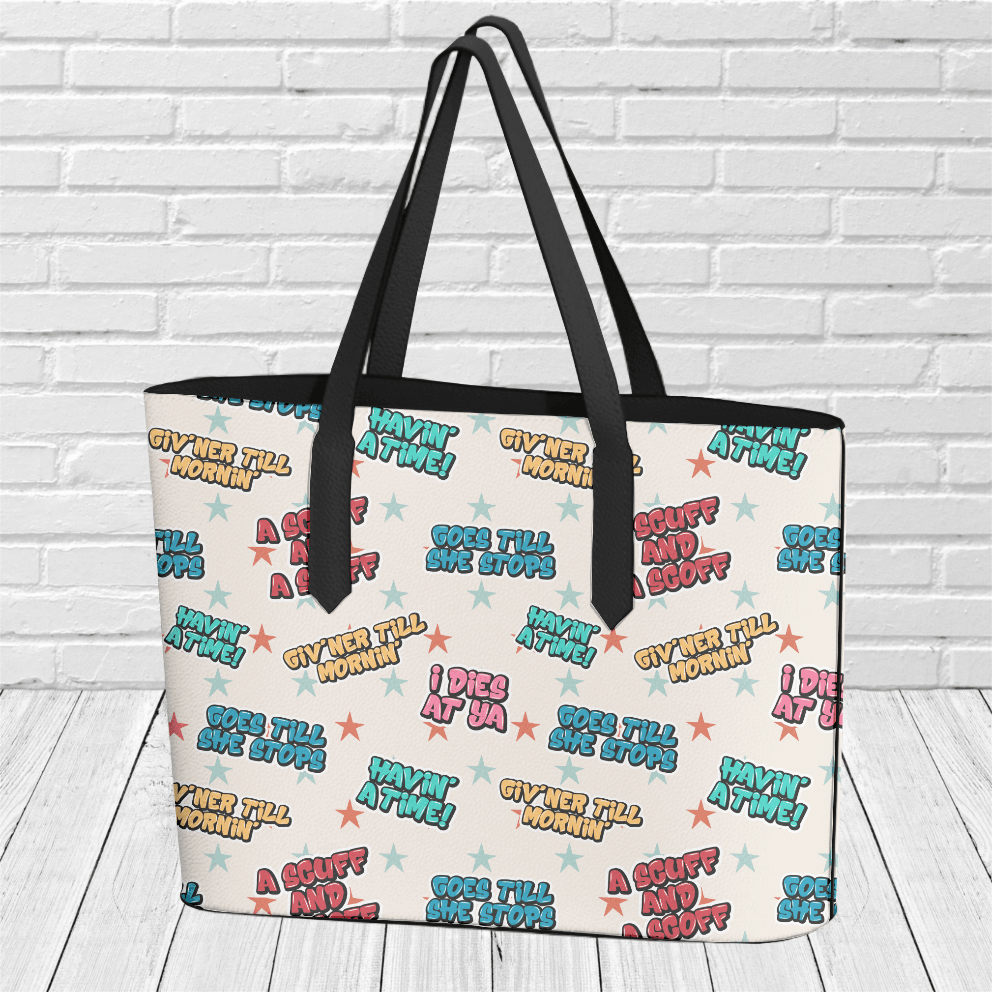 "Newfinese Havin' A Time" Tote - Newfineseplease.ca