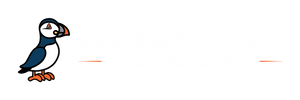 Newfinese Please logo featuring a puffin illustration with bold text and the slogan ‘Culture You Can Wear’