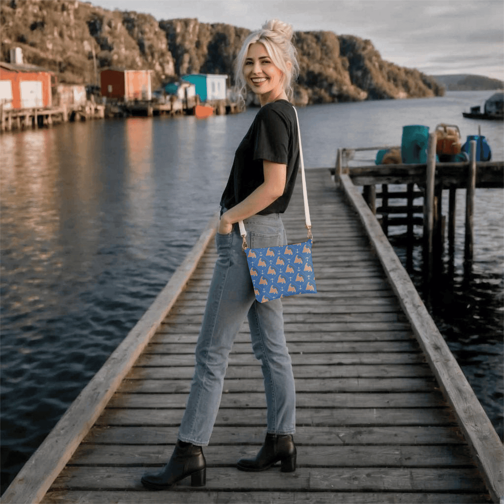 "Newfoundland & Anchors" Crossbody - Newfineseplease.ca