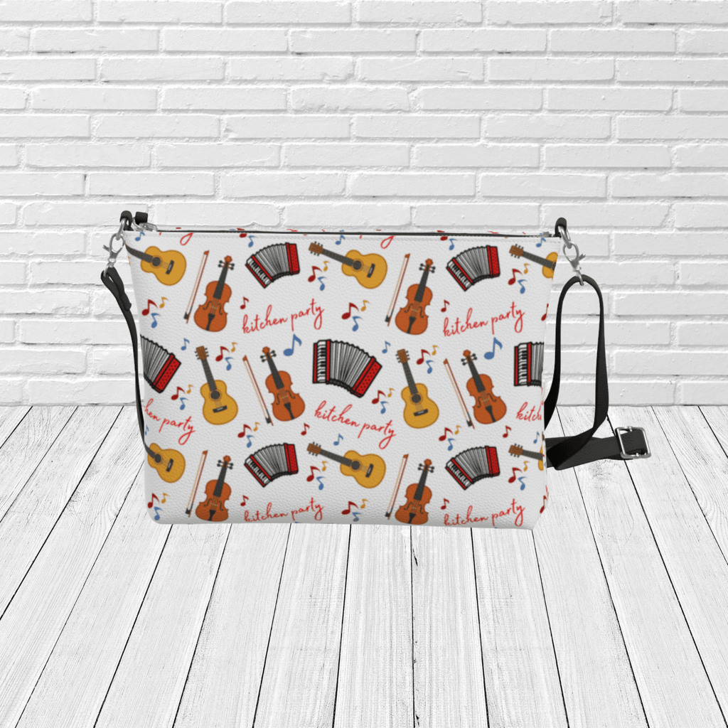 Newfoundland and Labrador Kitchen Party Crossbody – Music Pattern Travel & Gift Purse - Newfinese Please