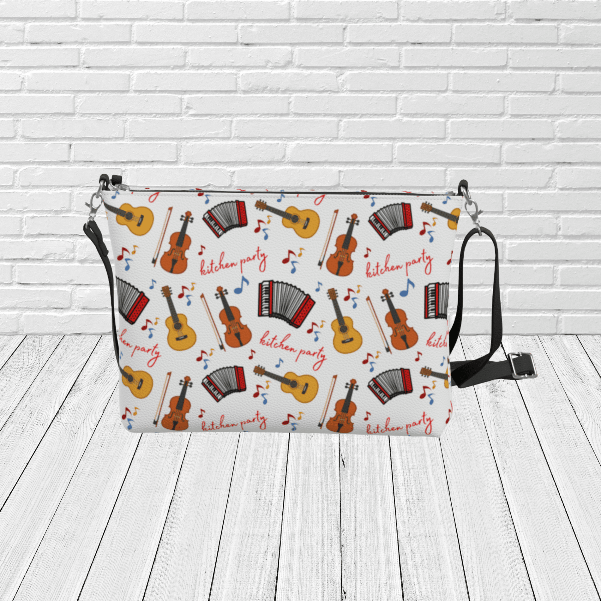 Newfoundland and Labrador Kitchen Party Crossbody – Music Pattern Travel & Gift Purse - Newfinese Please