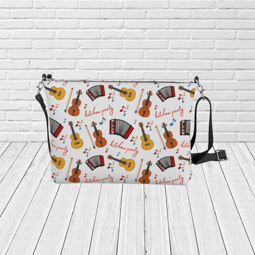 Newfoundland and Labrador Kitchen Party Crossbody – Music Pattern Travel & Gift Purse - Newfinese Please