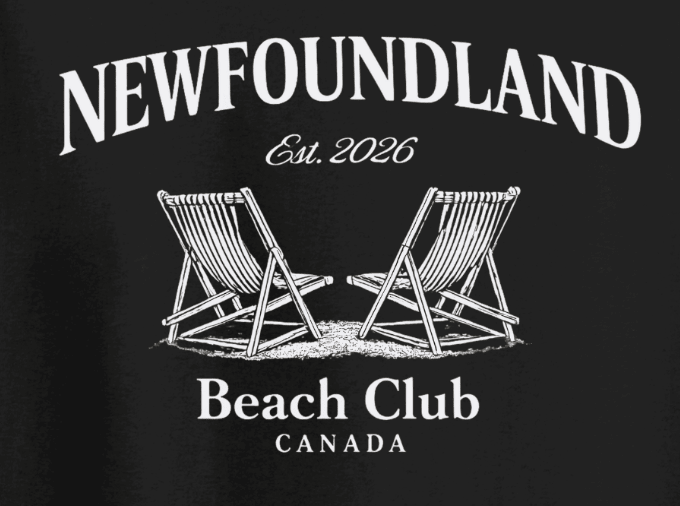 "Newfoundland Beach Club" Tee - Newfoundland Collection - Newfineseplease.ca