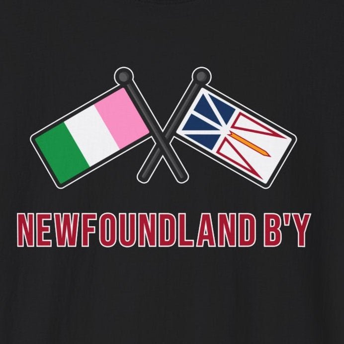 "Newfoundland B'y" Flags T-Shirt - Newfinese Please