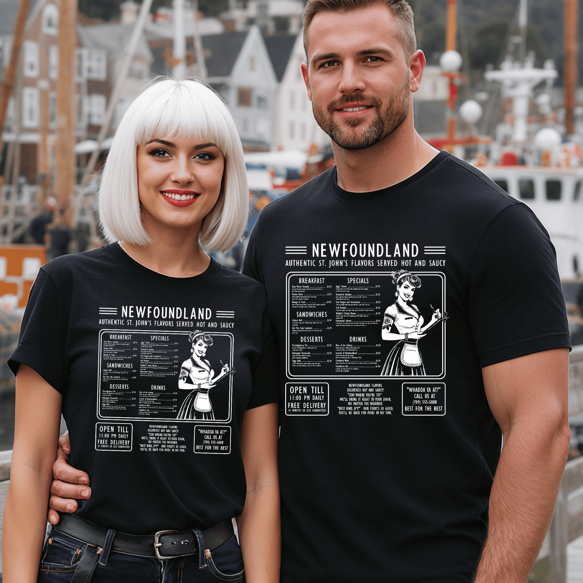 Newfoundland Diner Menu T-Shirt - Newfinese Please
