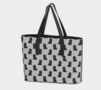 Newfoundland Dog Pinstripe Tote - Newfineseplease.ca
