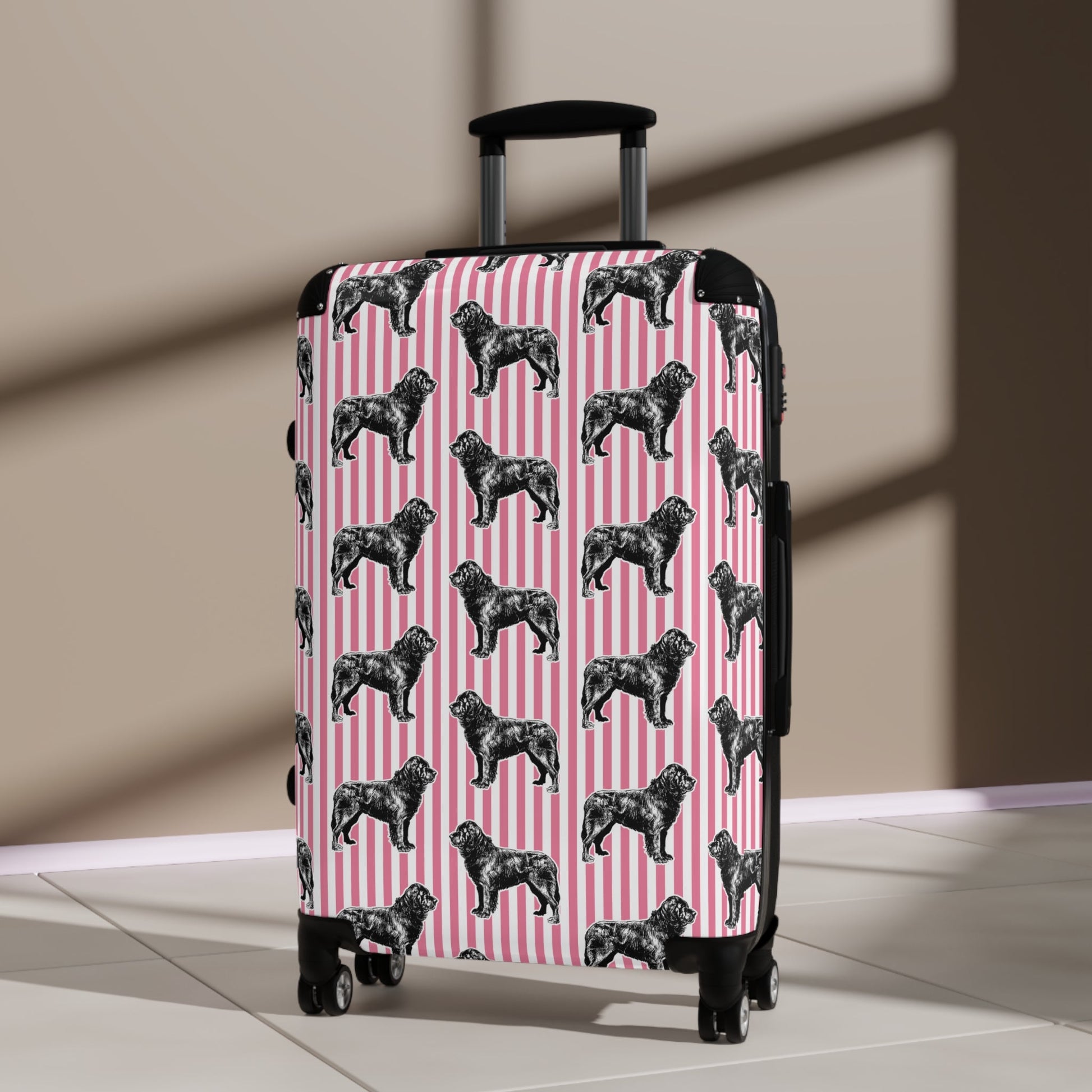 Newfoundland Dog Stripe 3 Piece Luggage Set - Newfinese Please