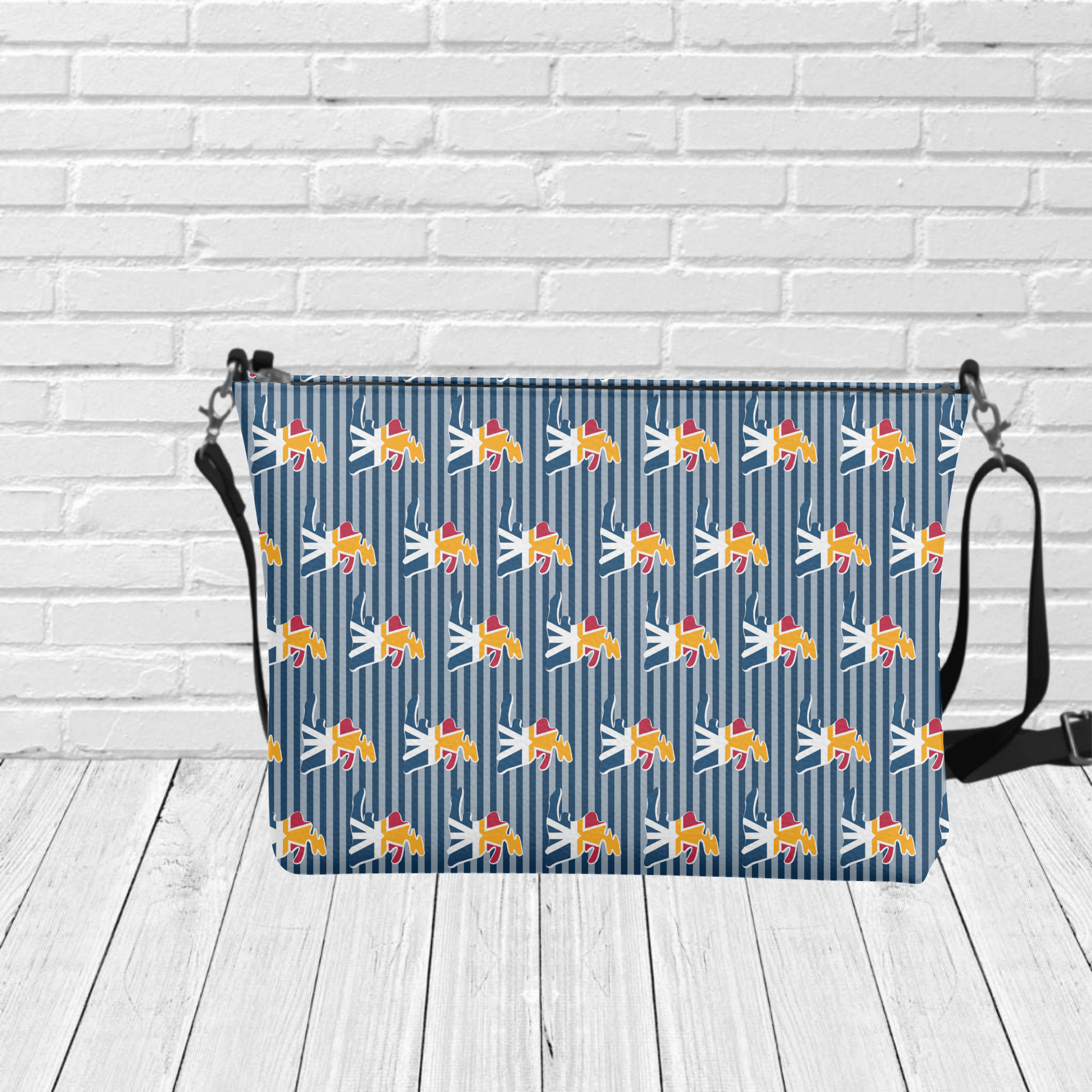 "Newfoundland Flag Island" Crossbody - Newfineseplease.ca