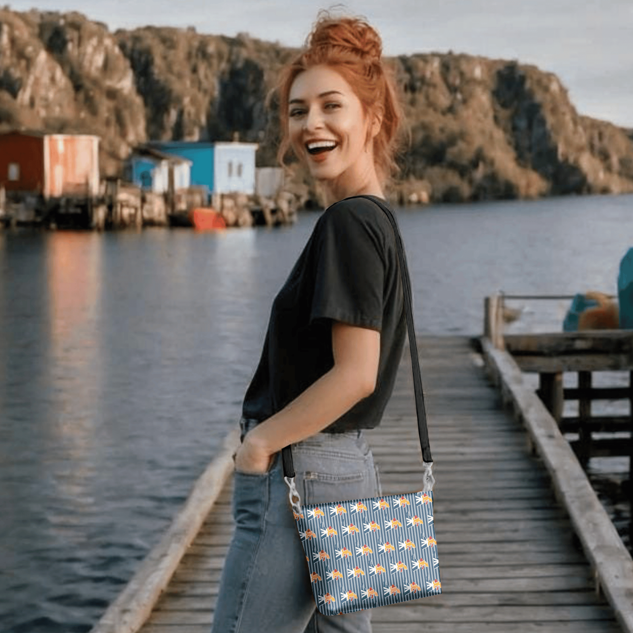 "Newfoundland Flag Island" Crossbody - Newfineseplease.ca