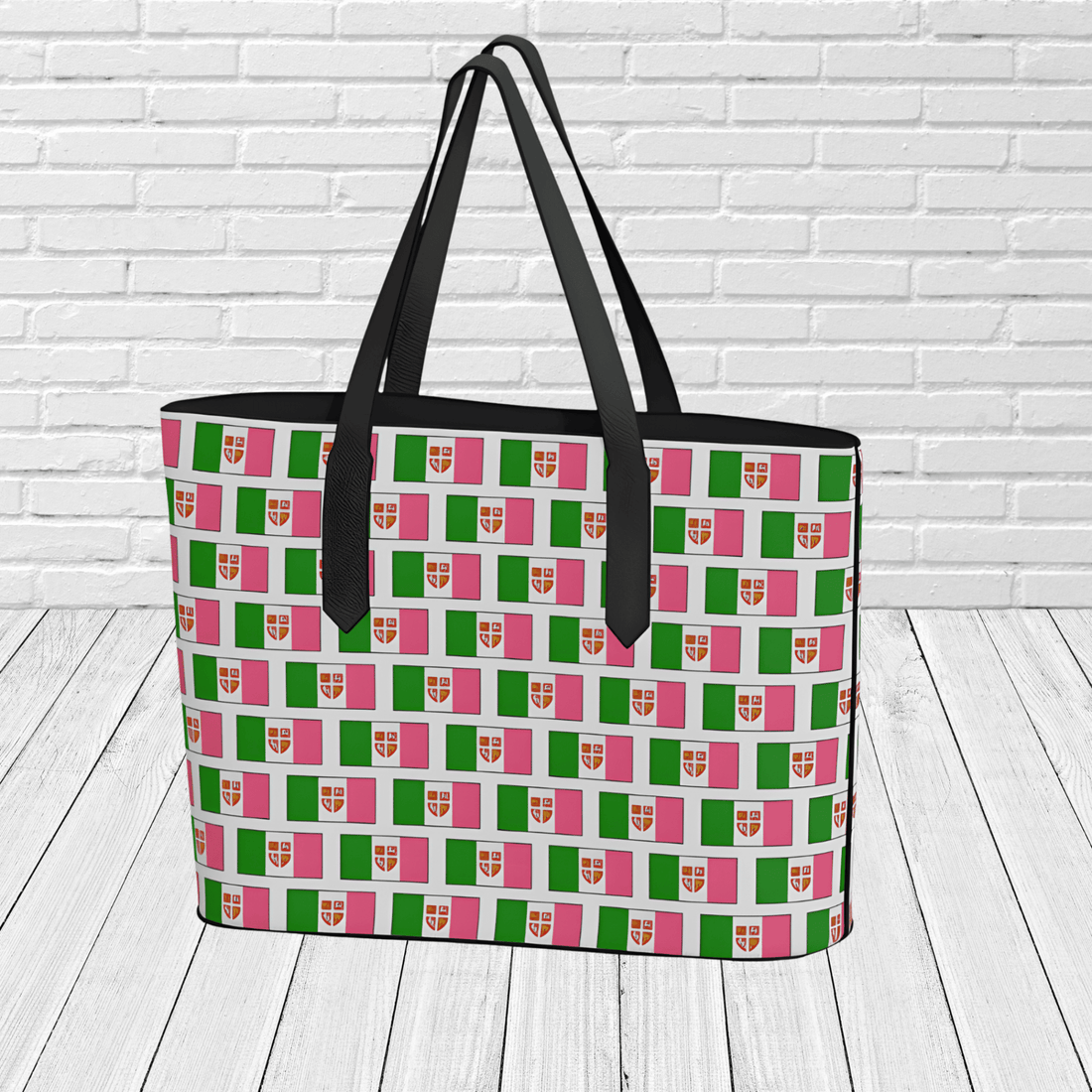 Newfoundland Flag Pattern Tote Bag – Newfoundland Travel & Gift Tote - Newfinese Please