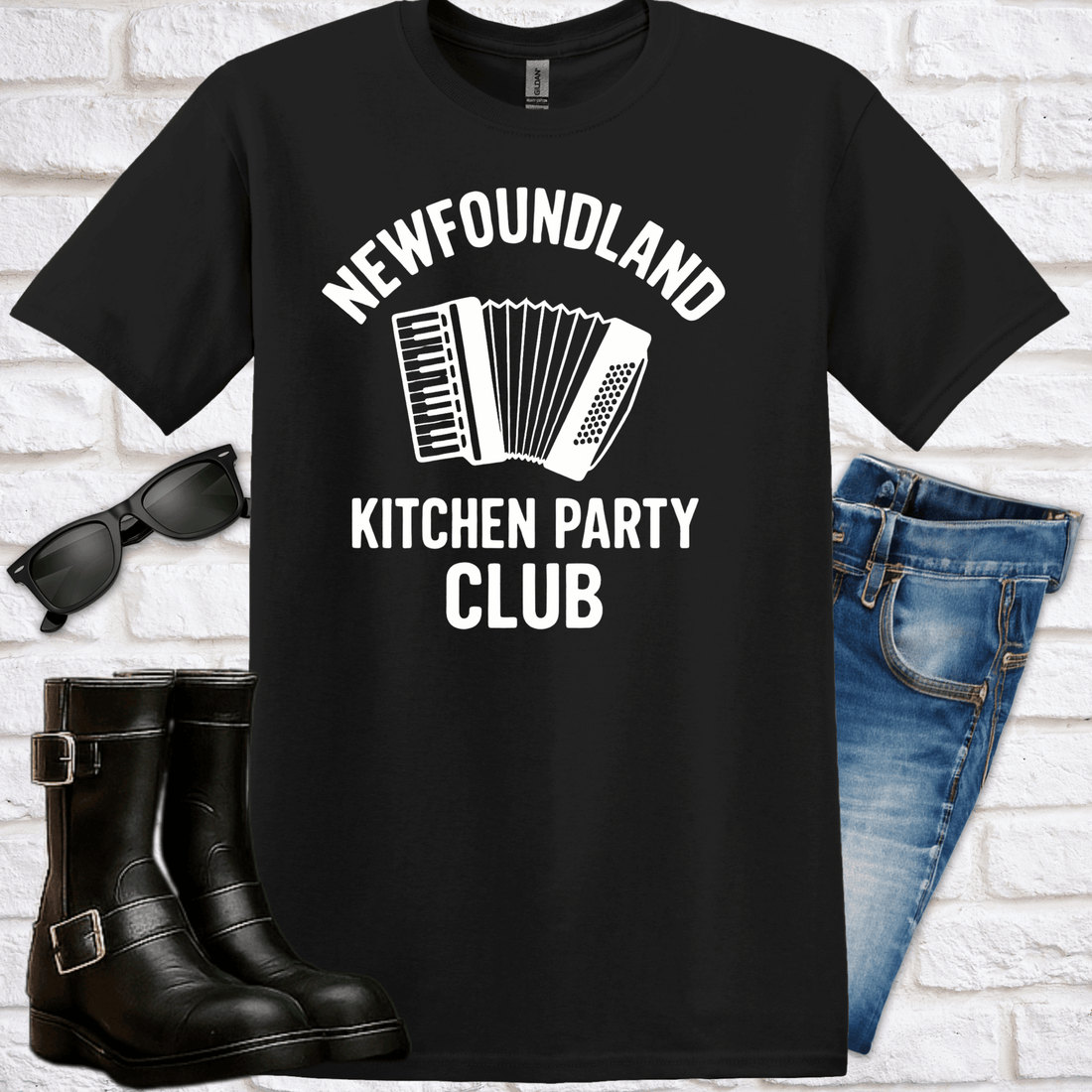 Newfoundland Kitchen Party Club T-Shirt - Newfinese Please