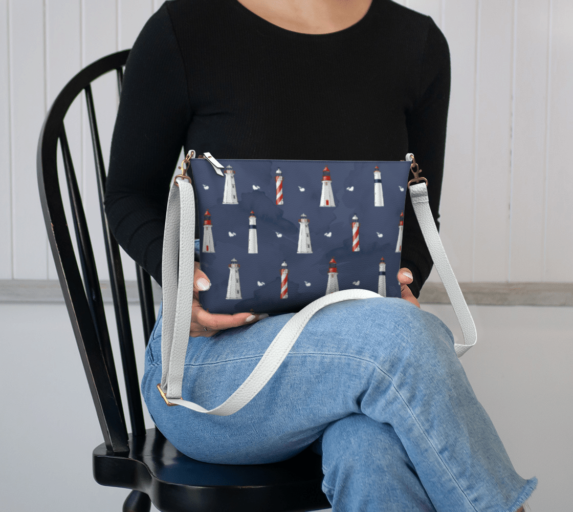 Newfoundland & Labrador Lighthouse Crossbody – Coastal Nautical Purse - Newfinese Please