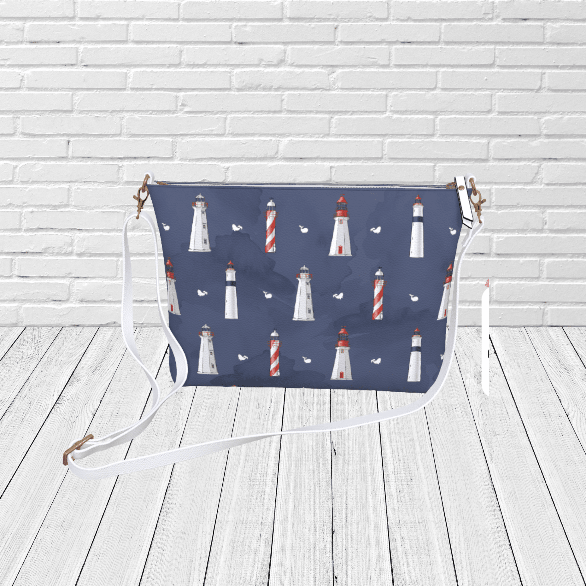 Newfoundland & Labrador Lighthouse Crossbody – Coastal Nautical Purse - Newfinese Please