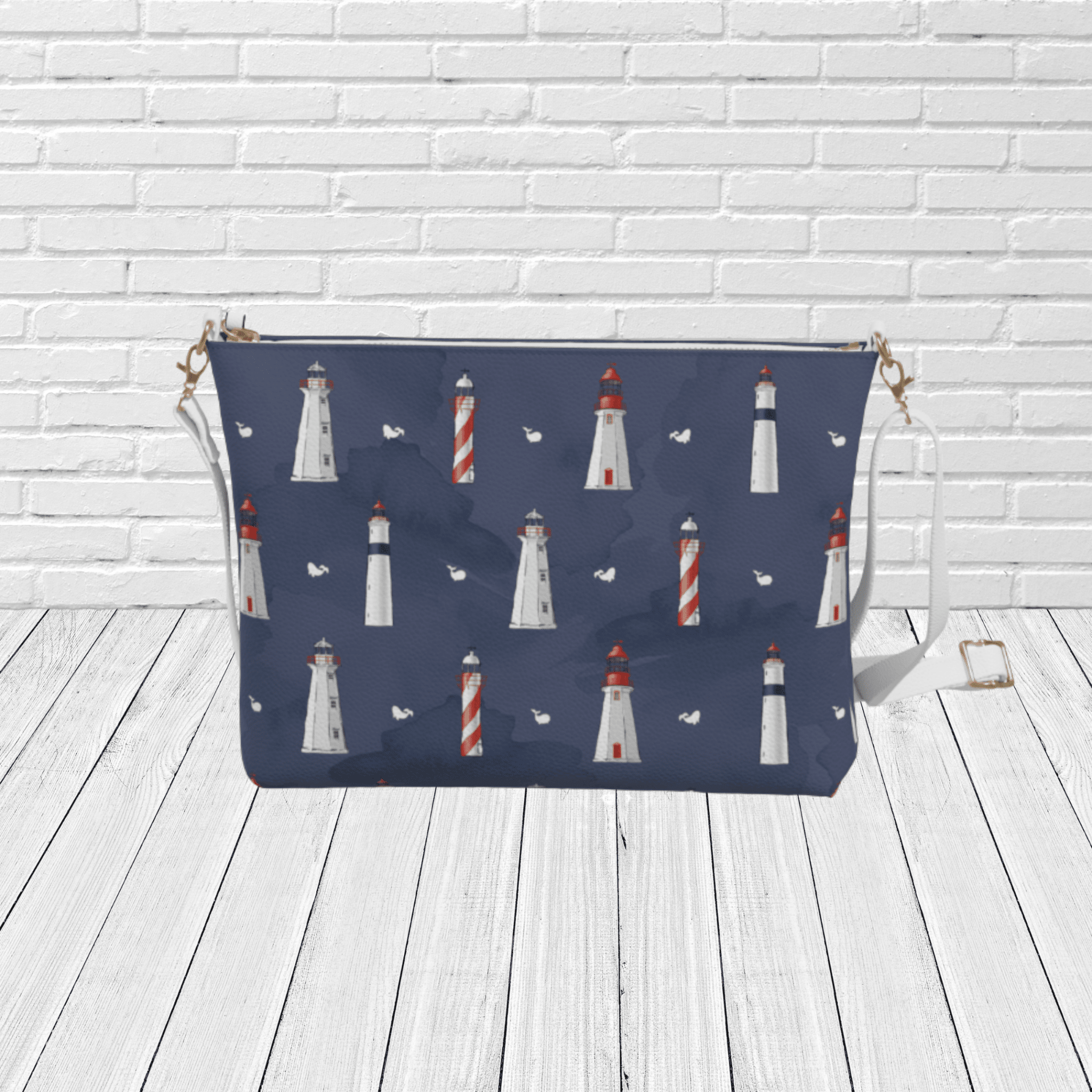Newfoundland & Labrador Lighthouse Crossbody – Coastal Nautical Purse - Newfinese Please
