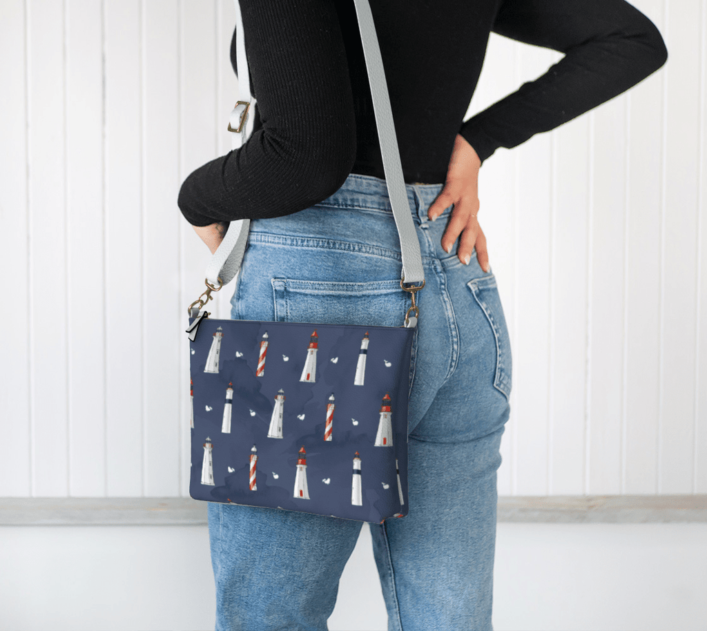 Newfoundland & Labrador Lighthouse Crossbody – Coastal Nautical Purse - Newfinese Please