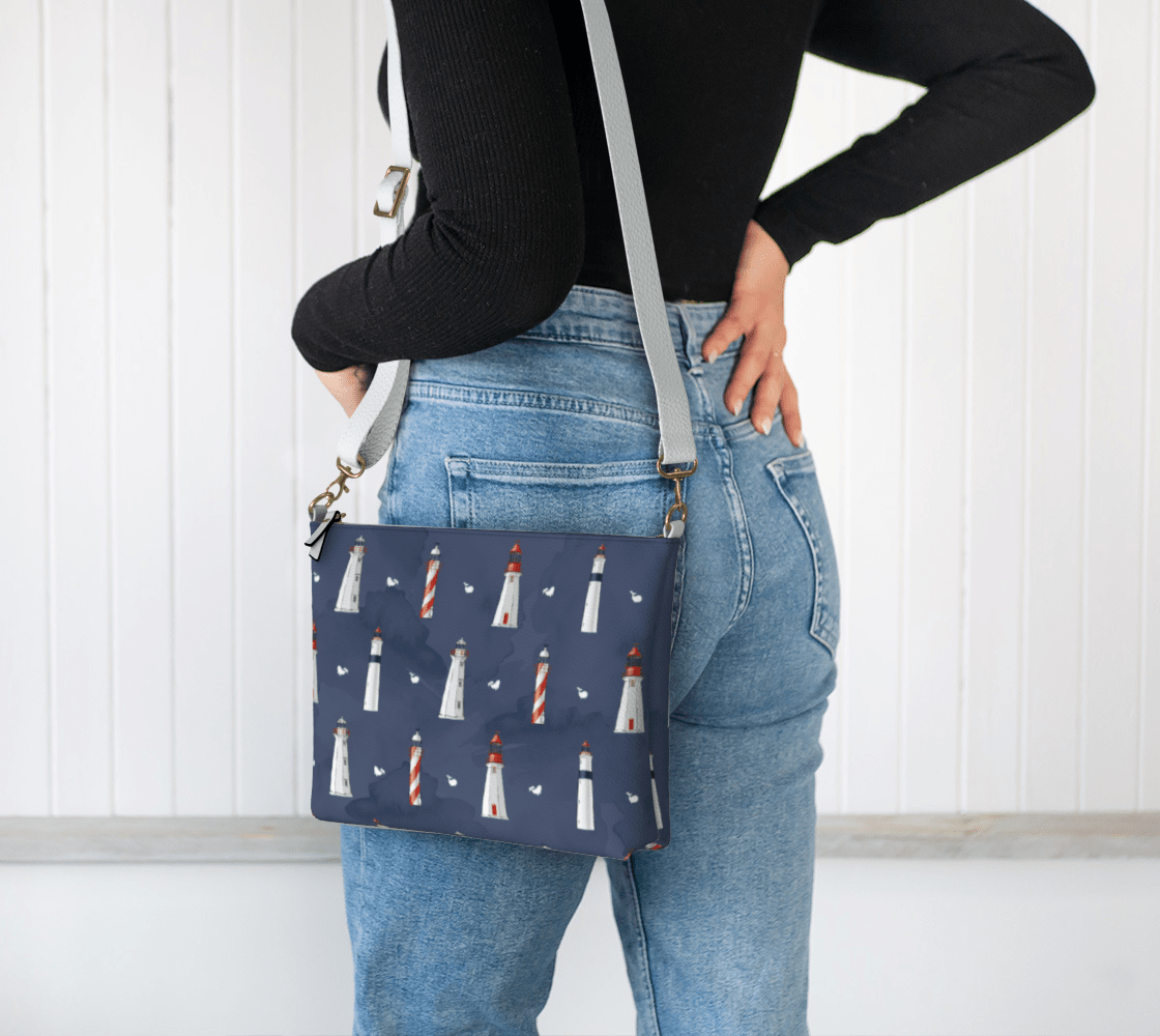 Newfoundland & Labrador Lighthouse Crossbody – Coastal Nautical Purse - Newfinese Please