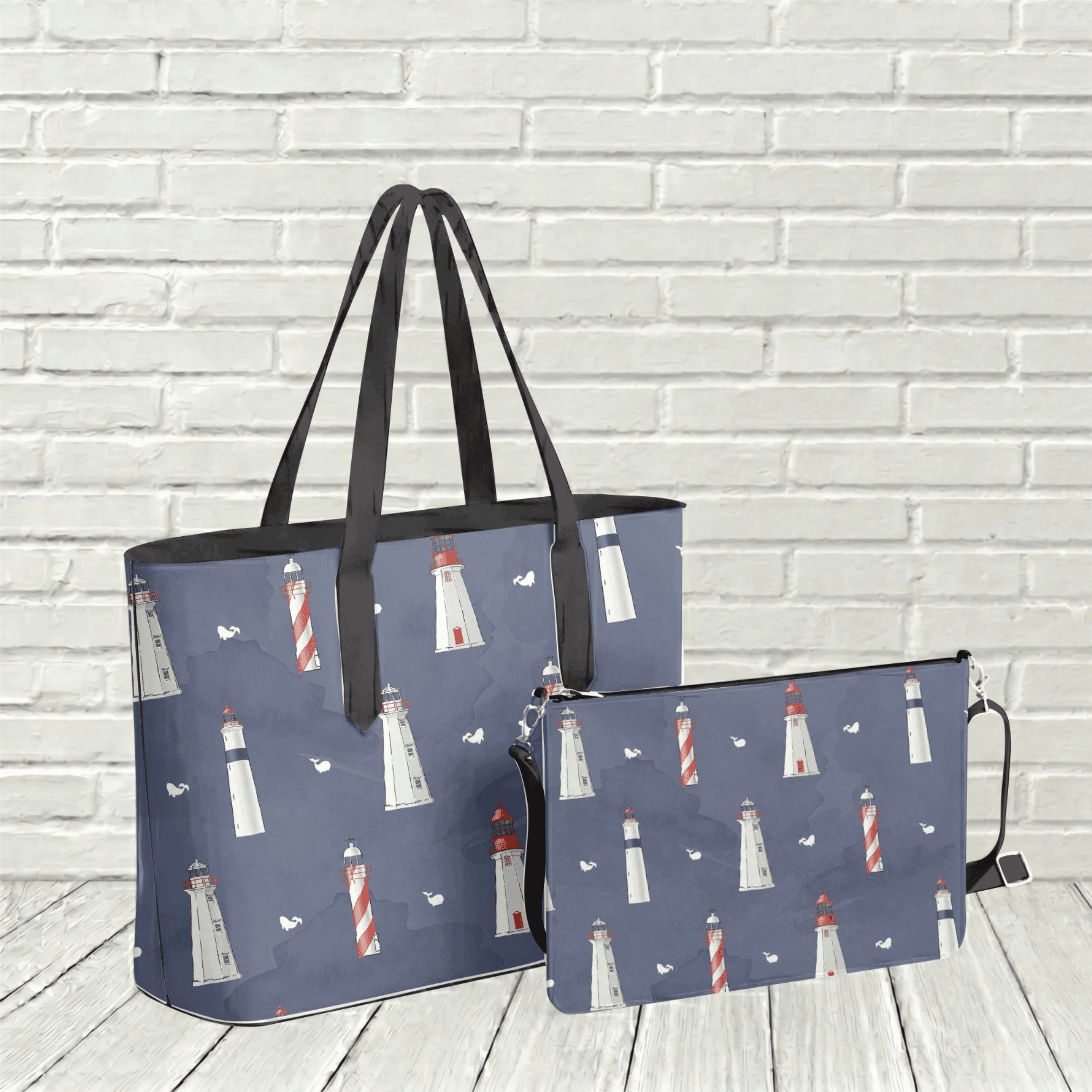 Newfoundland & Labrador Lighthouse Tote - Newfineseplease.ca