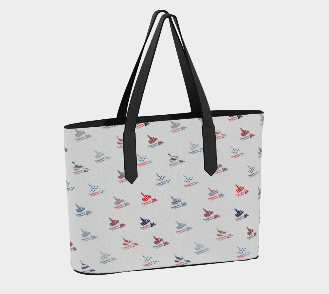 Newfoundland & Labrador Nautical Pattern Tote Bag – Coastal Travel & Gift Tote - Newfinese Please