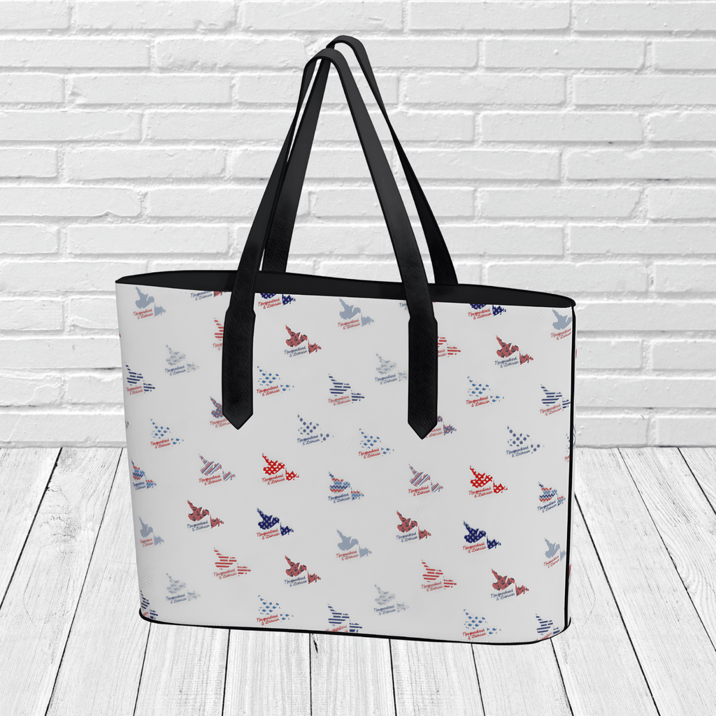 Newfoundland & Labrador Nautical Pattern Tote Bag – Coastal Travel & Gift Tote - Newfinese Please