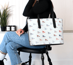 Newfoundland & Labrador Nautical Pattern Tote Bag – Coastal Travel & Gift Tote - Newfinese Please