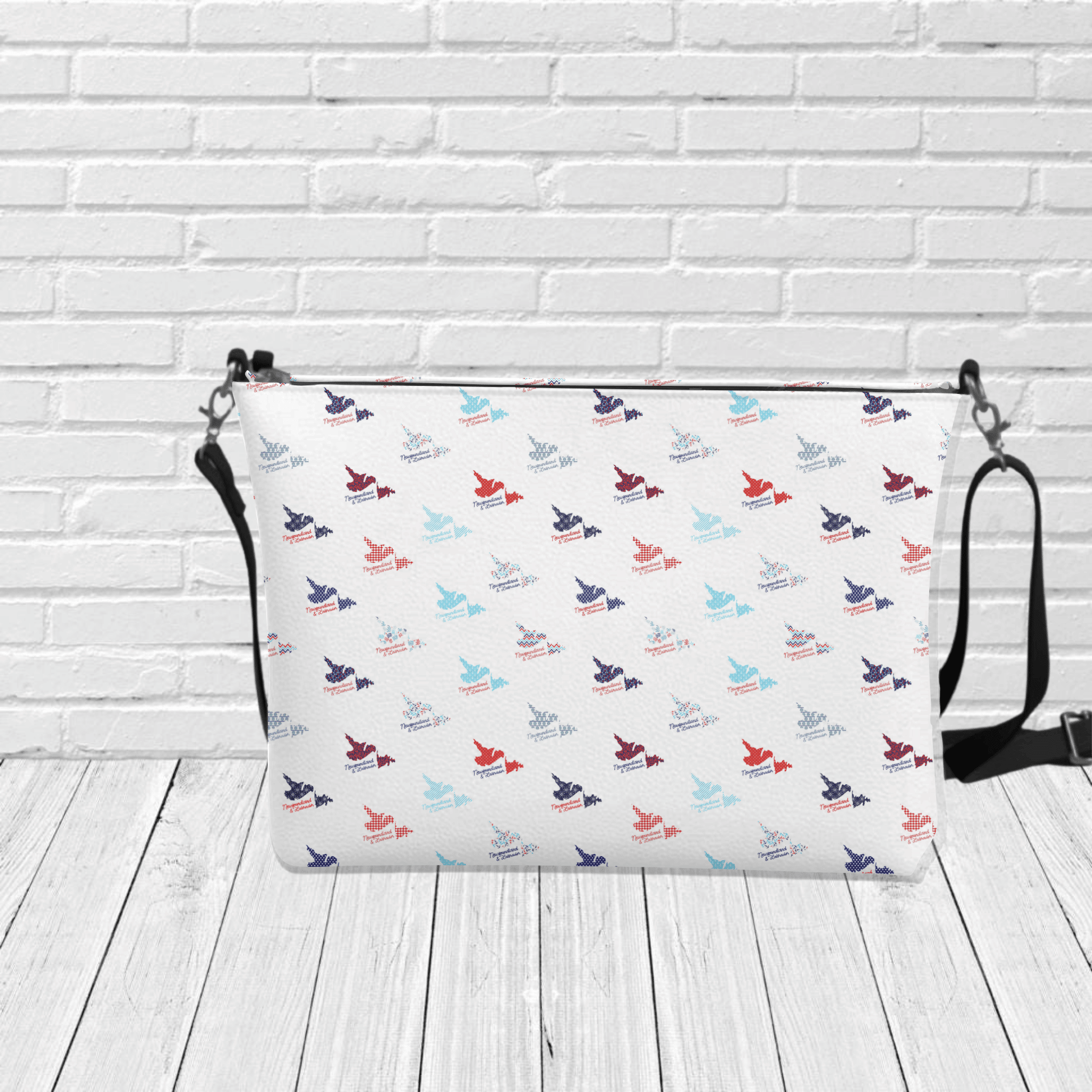 "Newfoundland & Labrador Pattern" Crossbody Purse - Newfineseplease.ca