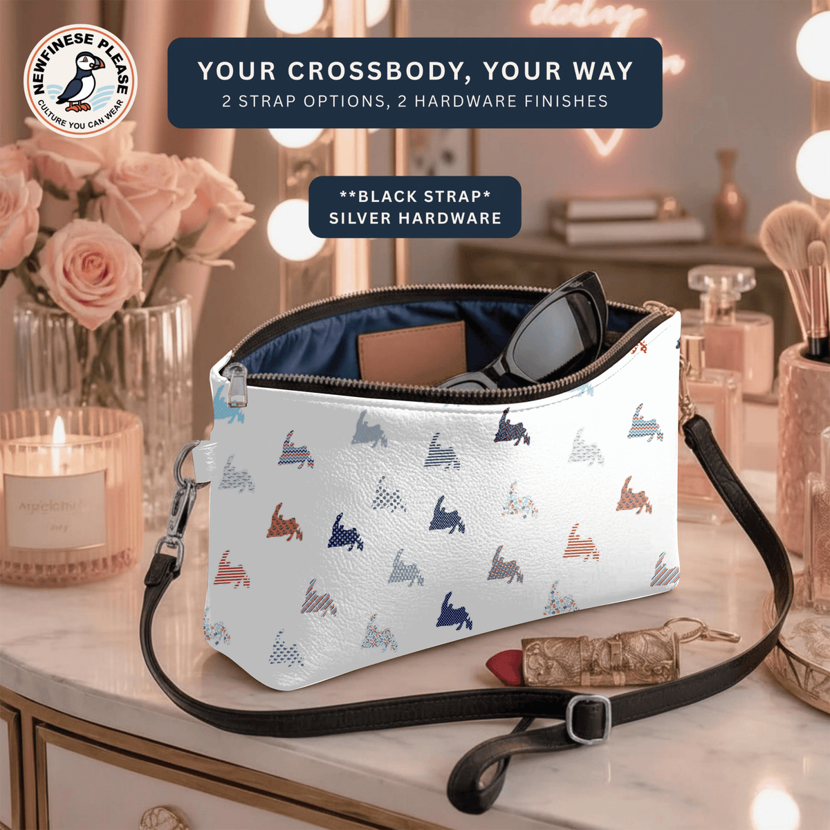 Newfoundland Nautical Mix Crossbody Bag - Newfinese Please