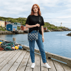 Newfoundland Silhouette Pattern Crossbody - Newfineseplease.ca