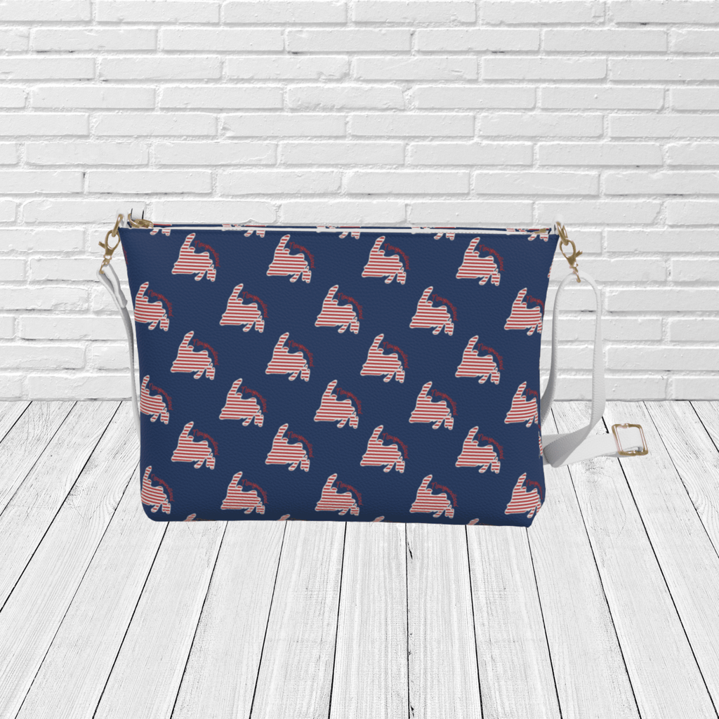 Newfoundland Silhouette Pattern Crossbody – Nautical Coastal Travel Crossbody - Newfinese Please