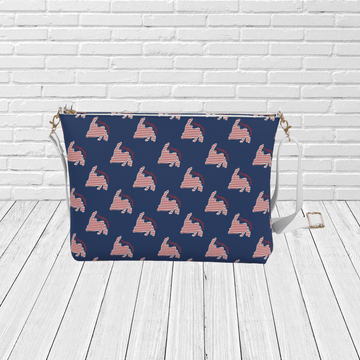 Newfoundland Silhouette Pattern Crossbody – Nautical Coastal Travel Crossbody - Newfinese Please