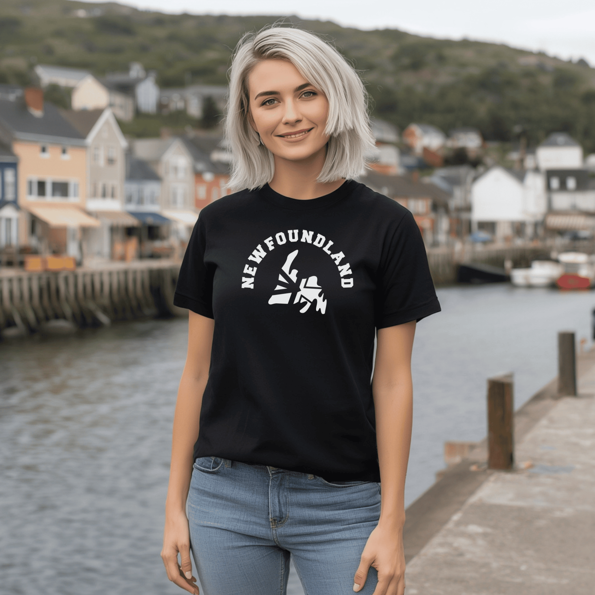 Newfoundland Symbol T-Shirt - Newfinese Please