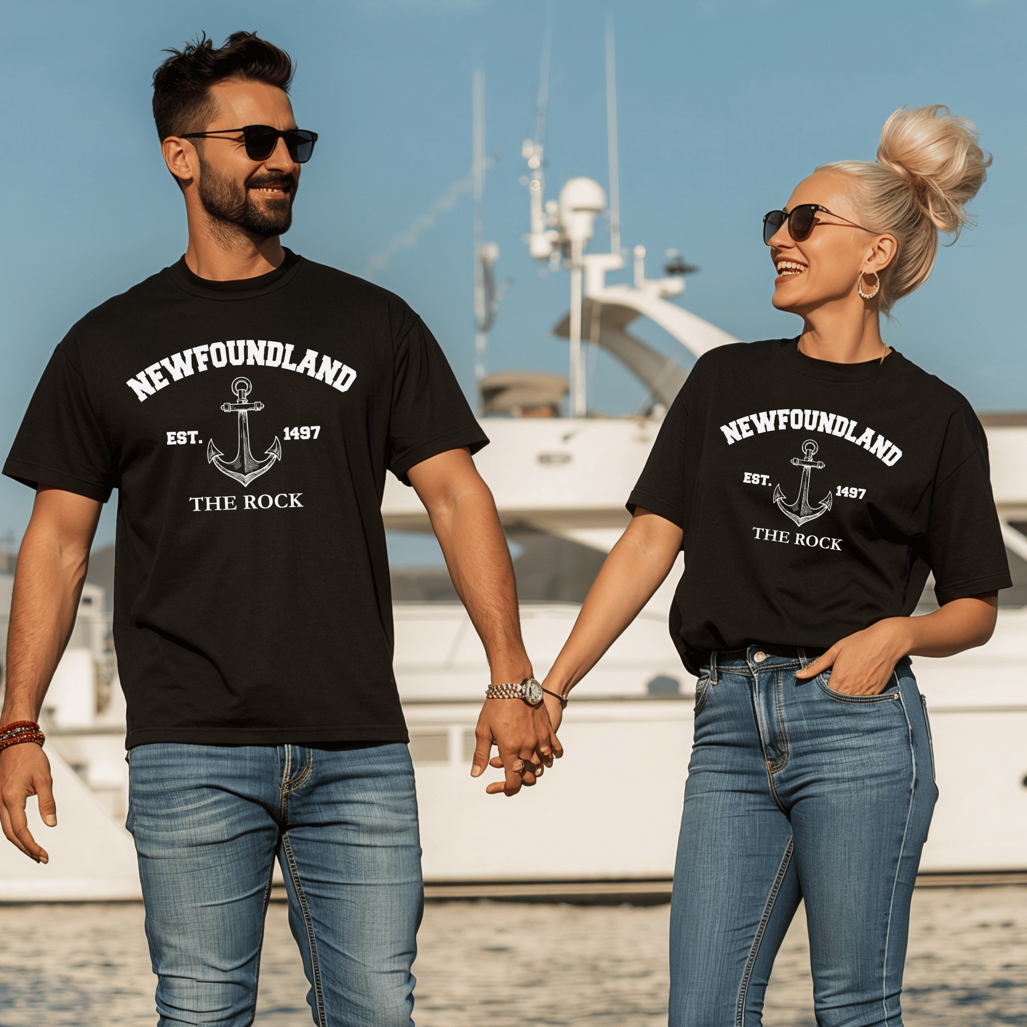 Newfoundland “The Rock” Anchor T-Shirt - Newfinese Please