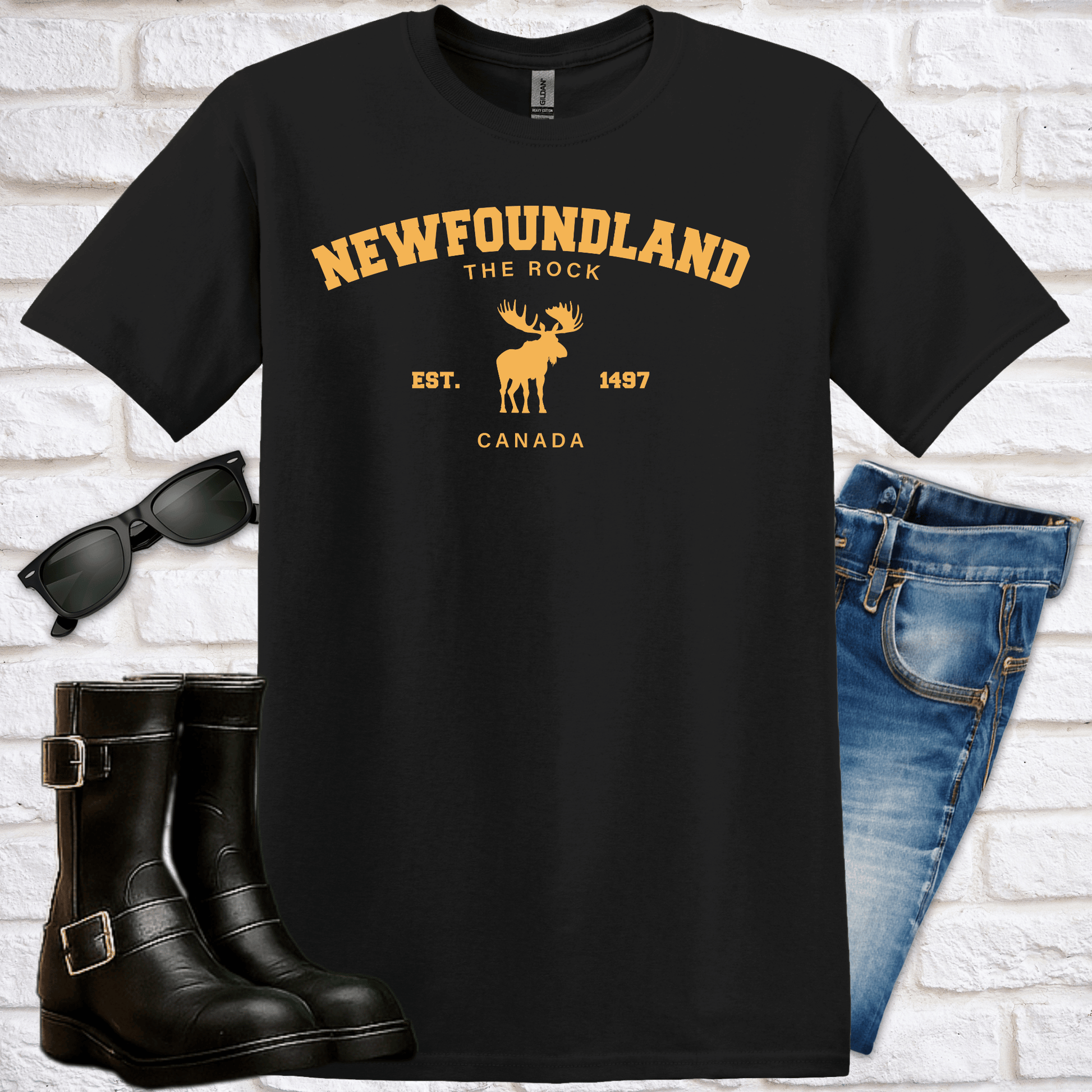 Newfoundland "The Rock" Est. 1497 T-Shirt - Newfinese Please